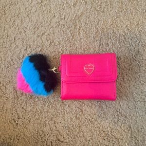 Betsey Johnson pink wallet